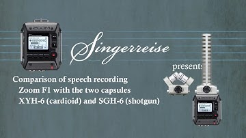 Speech audio test: Zoom XYH-6 vs Zoom SGH-6 with Zoom F1 (F1-SP)