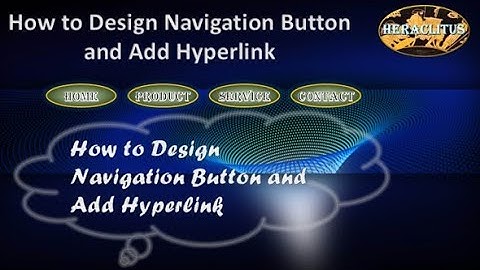 How to Design Navigation Button and Add Hyperlink in Button in PowerPoint for Web Design