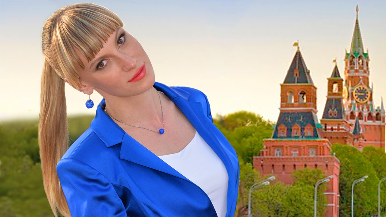 Blonde Karate Fighter and Fashion Model. Walk Around Moscow