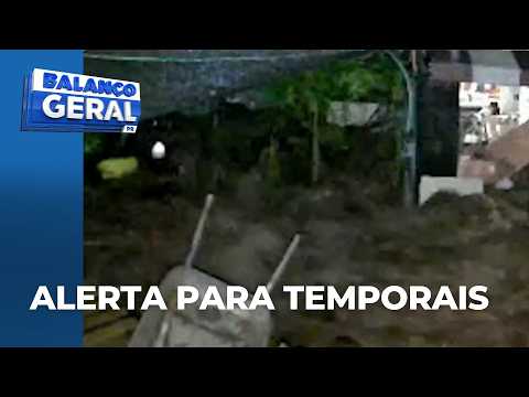 Temporais que atingiram cidades no Paraná podem voltar a provocar estragos