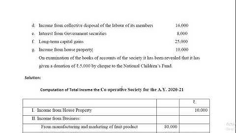 III B.Com-Business Taxation-V-Assessment of Co-operative Societies (Part 3)