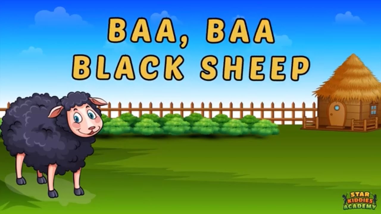 Baa Baa Black Sheep lyrics | kids nursery rhymes