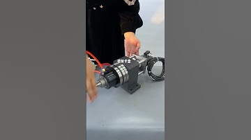 Pneumatic rotary chuck seat motor direct pneumatic chuck high precision rotating fixture #collet