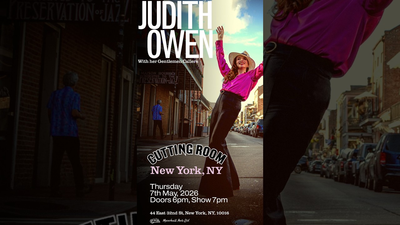NYC - this is the only show this run.

May 7 at The Cutting Room.
Playing the new album live, in full ✨

One night. One room.

Come and be part of it.

🎟️ Get tickets 

https://wl.eventim.us/event/judith-owen/682208?afflky=TheCuttingRoom
