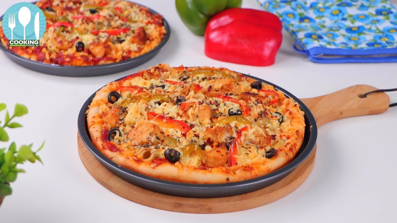 Chicken Pizza Recipe | Pizza Recipe With Oven and Gass Stove. - YouTube