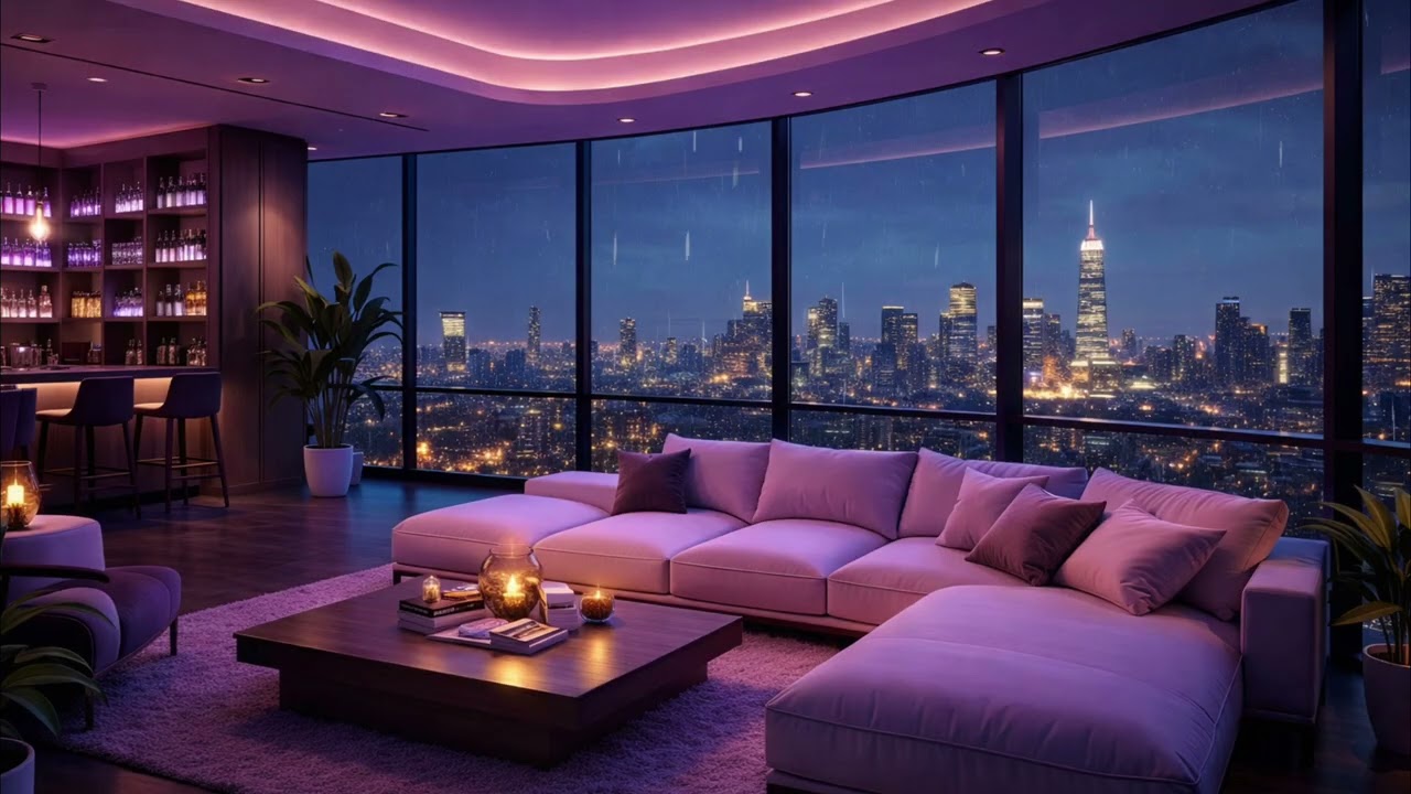 Luxury Chillout Lounge Lofi 🌃 Lofi Beats for Peaceful Study & Deep Focus | Relaxing Night Playlist