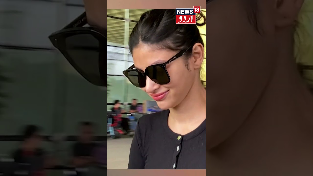 Mouni Roy exudes style in black at Mumbai airport