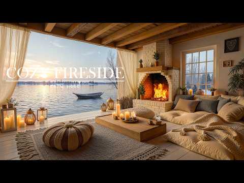 Sunset Lakehouse Jazz Smooth Instrumental Jazz For Relaxation Study Cozy Fireside Evenings 