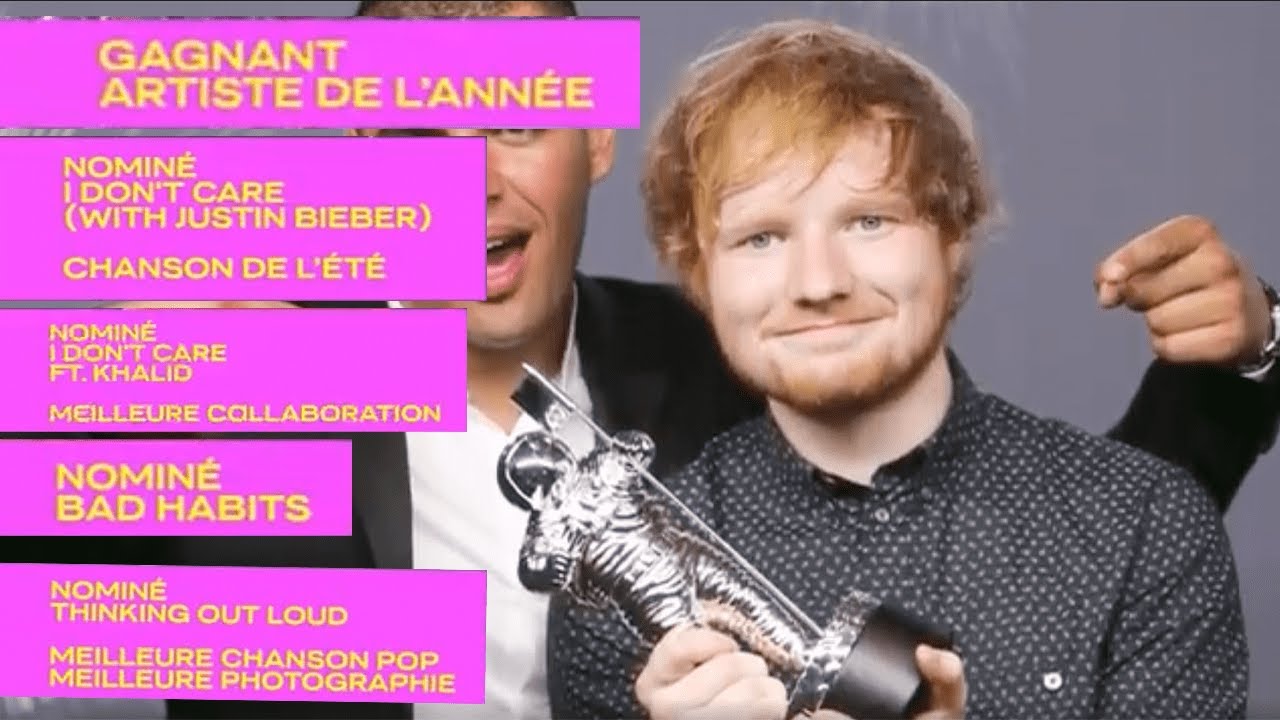 Ed Sheeran aux MTV VMA ! YouTube