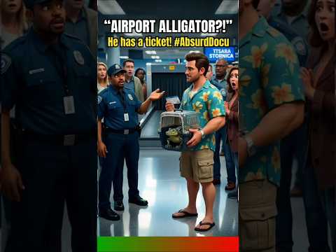 Florida Man Brings Alligator Through Airport Security  #floridaman #usa #funnyshorts #alligator