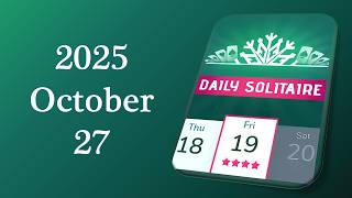 Daily Challenge Solitaire Solution October 27 2025 screenshot 5