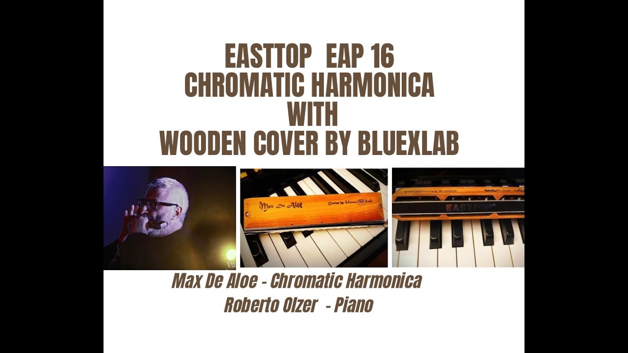 Max De Aloe plays EASTTOP CHROMATIC HARMONICA EAP 16 with WOODEN COVER by BLUEXLAB