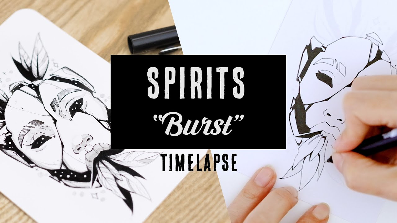 Spirits - Burst| Inking Process Timelapse