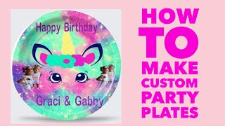 How To Make Custom Party Plates With The Help of Design Space