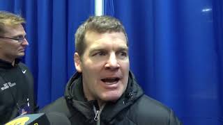 Tom Brands talks about Iowa's up and down day 1 of the NCAA Championships