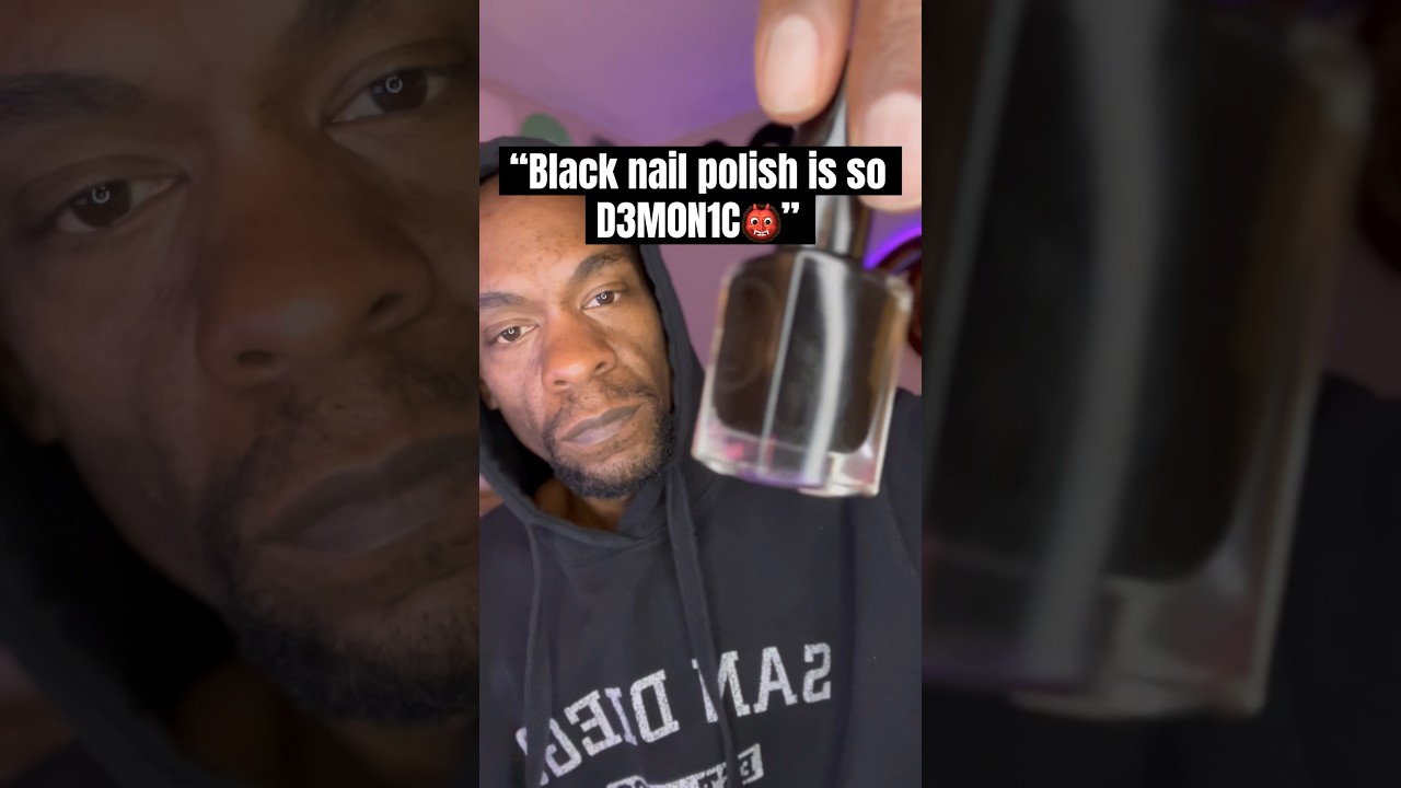 Black Nail Polish is ICONIC 🫶🏾😝 