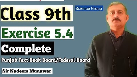 Class 9 Exercise 5.4 PTB Maths Ex 5.4 Factorize the Cubic Polynomials by Factor Theorem Sir Nadeem