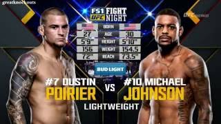 UFC Fight Night Hidalgo: Johnson vs Poirier