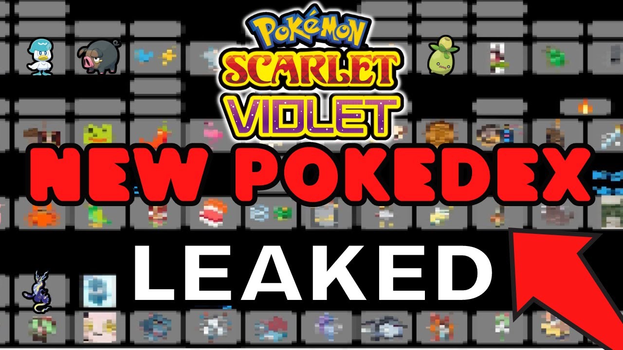 Pokémon Scarlet and Violet's Entire Paldea Pokédex Leaks