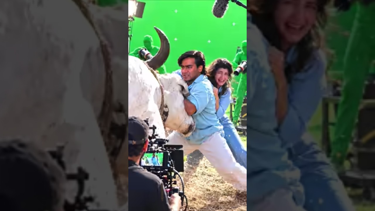 How Ajay Devgn Shot the Bull Scene in Jaan #ajaydevgan #bollywood #movie #scene #shorts #shortsindia