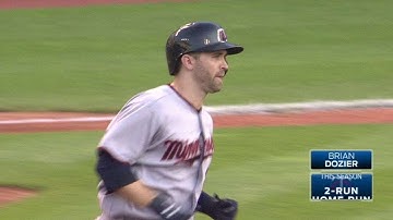 MIN@CLE: Dozier crushes a two-run homer to left field