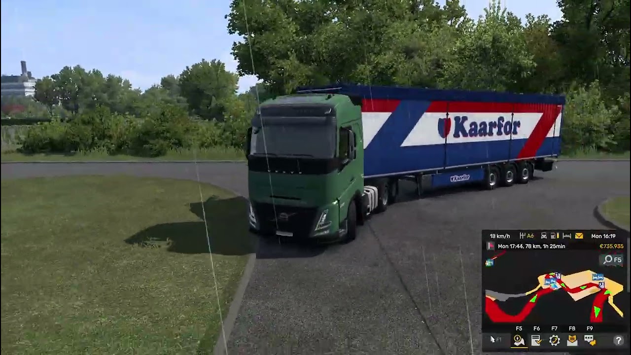 Recycling Run Across Europe ETS 2 Volvo Truck Used Plastics France to Switzerland 203 km ♻️ №17