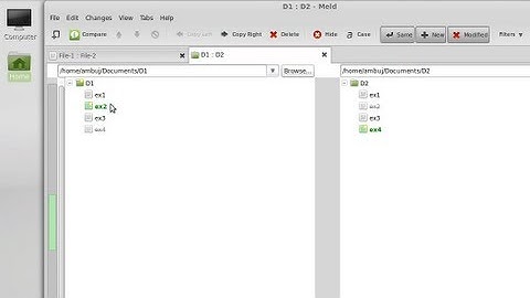Meld : To Compare Two Files And Directories In Linux Mint