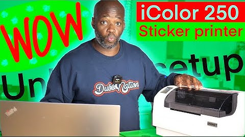 Setting up my iColor 250 Label and Sticker Printer