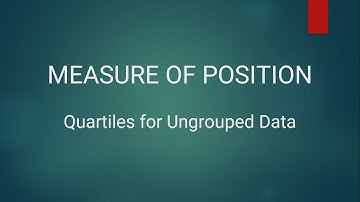 Measures of Position:#Quartiles for Ungrouped Data #MendenhallAndSincichMethod #LinearInterpolation