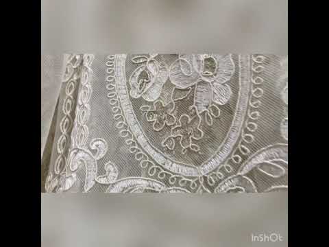 Новинка! Тюль с медальонами и бархатом от салона штор Арсиан Текстиль