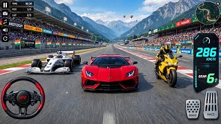 Extreme Moto vs Sports Car vs Formula Car Racing - Bike Racing Games - Android GamePlay #2026  screenshot 4