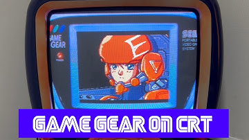 Sega Game Gear  emulation with overlay on a CRT TV (240p S-video)