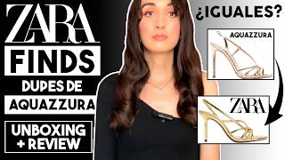 Compré los dupes de Aquazzura en Zara... ¿Son iguales? ZARA FINDS Unboxing Review | Gabrielle Lugo