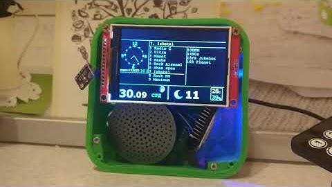 Прототип проекта Андрея Ушакова (метеостанция+интернет-радио на esp32, bme280, pam8403)