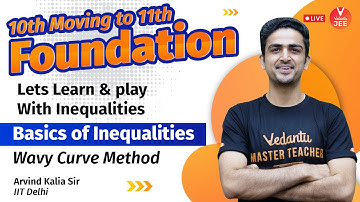 JEE 2023 - Foundation | Basics of Inequalities, Wavy Curve Method | IIT JEE Maths | Arvind Kalia Sir