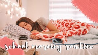 school morning routine | college 2019