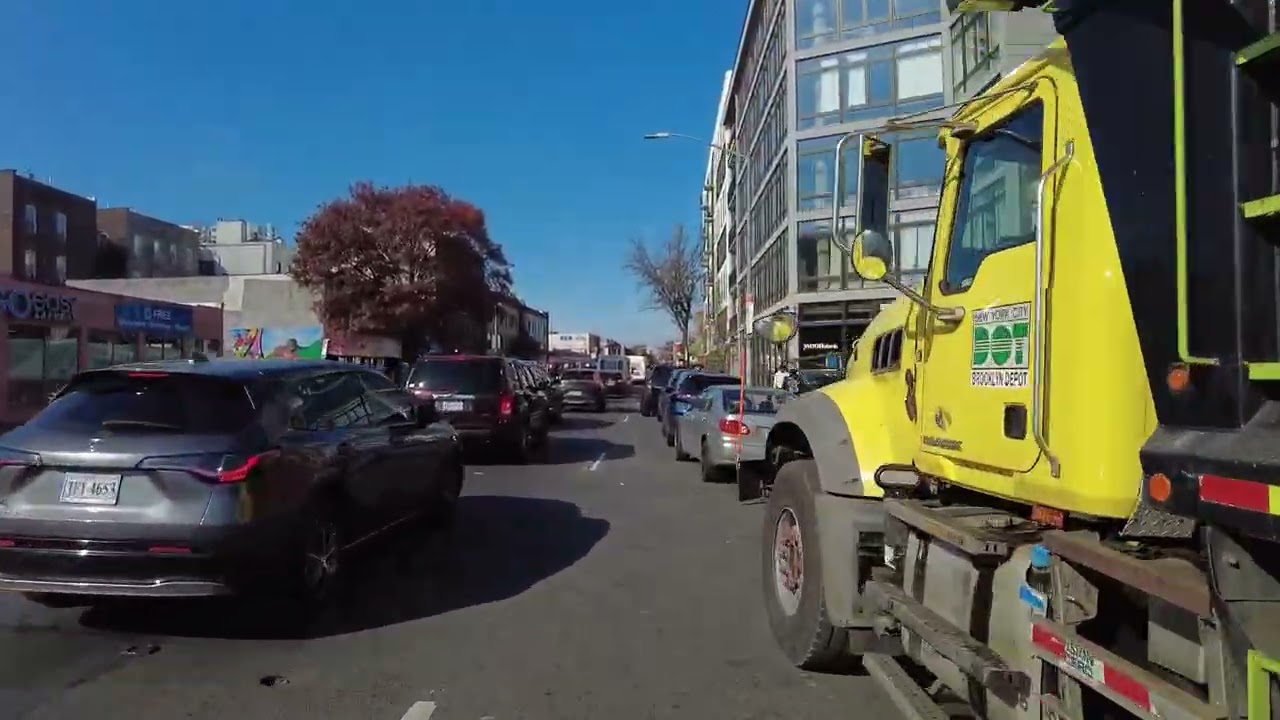 Flatbush Avenue Ride: A Scooter Ride Through Brooklyn's Flatbush Avenue. #viralvideo #scooterride