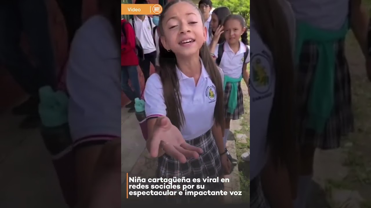 Niña cartagüeña es viral en redes sociales por su espectacular e impactante voz