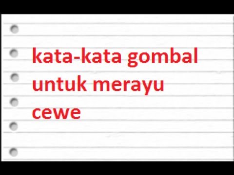  Kata Kata  Gombal  Untuk  Merayu Cewe YouTube