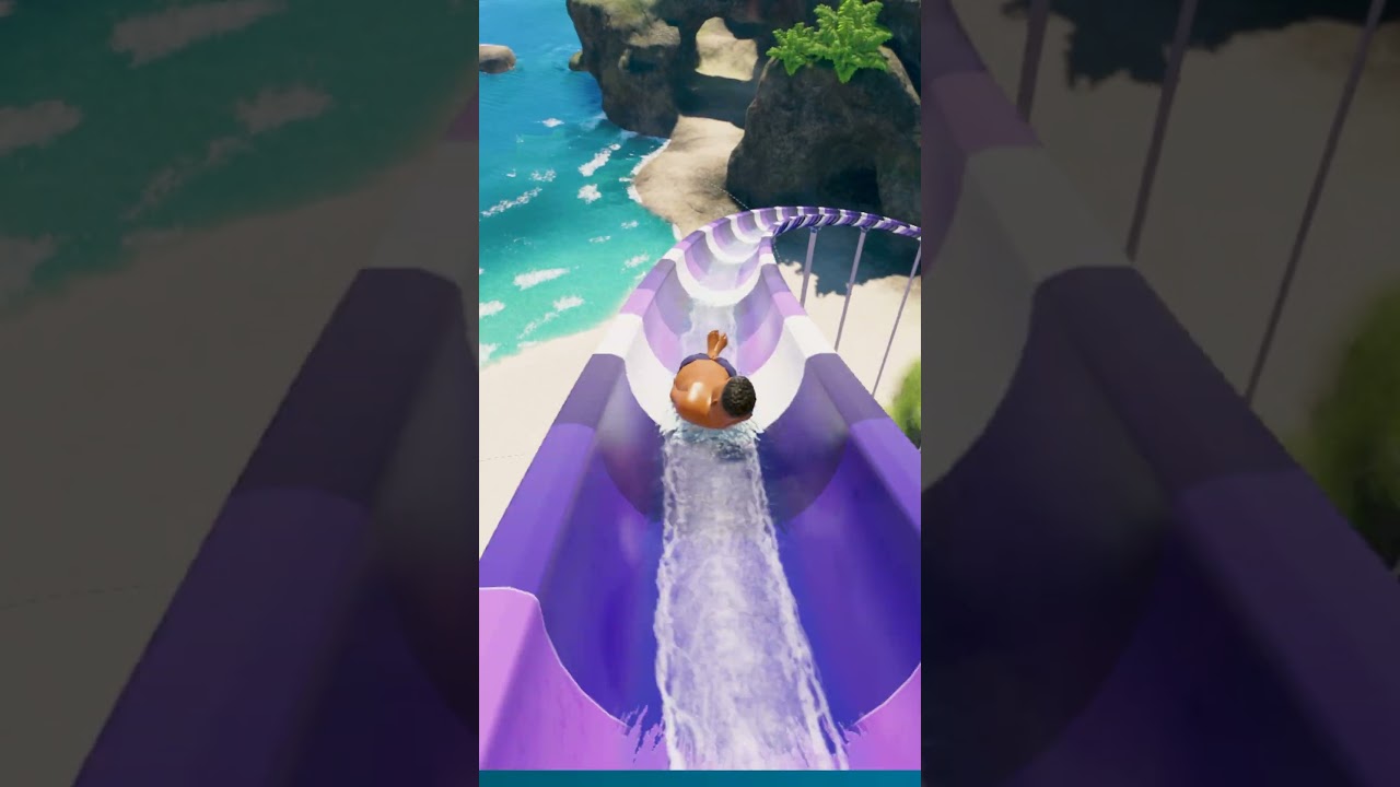 My First Noob Water Slide Ever 😭🌊 | Planet Coaster 2