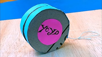 How to Make YoYo from Cardboard, DIY Cardboard YOYO for Kids, Cardboard Projects, Play Yo-Yo Trick