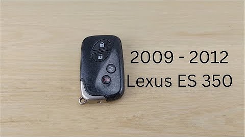 How To Replace or Change Lexus ES 350 Remote Key Fob Battery 2009 - 2012