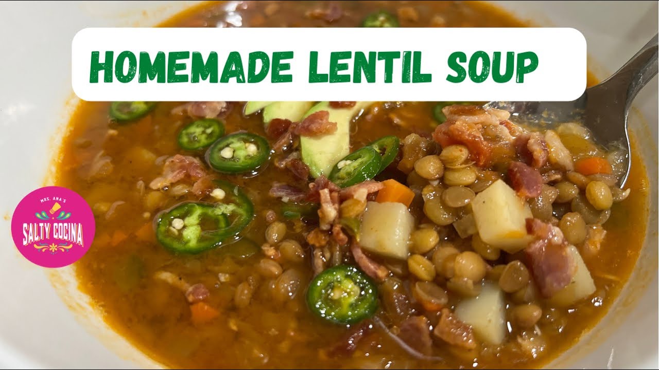 Homemade Lentil Soup - YouTube