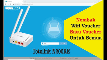 Cara Nembak Wifi Voucher Menggunakan Totolink N200RE (Satu Voucher Untuk Semua)