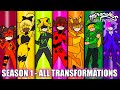 ALL TRANSFORMATIONS TALES OF THE TRIPLETS SEASON 1