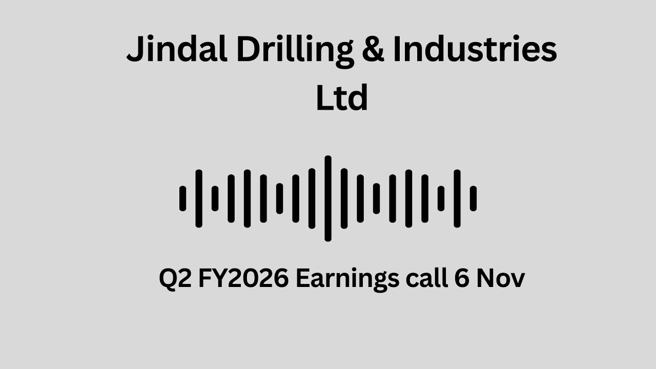 Телефонная конференция по итогам второго квартала 2026 финансового года компании Jindal Drilling ...