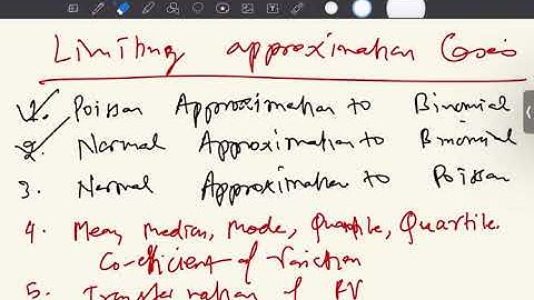 B2_L19 | IIT JAM MS 23 | Poisson & Normal Approximation to Binomial | MMM | Mathstats @8810409392