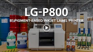 Canon LG-P800 Pigment Based InkJet Label Printer
Canon’s LG-P800 8” pigment-based color inkjet label printer is designed for printing high-quality labels with reliable performance. The pigment-based inks help provide labels for a wide range of business applications. The impact of color can help you as you grow your business including as part of your brand recognition strategy. Canon’s LG-P800 can help you with efficient operations. Canon LG-P800 Pigment Based InkJet Label Printer