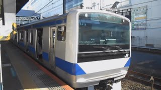 E531系0番台都カツK414編成＋都カツK472編成特別快速品川行き柏駅発車シーン