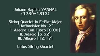 Vanhal String Quartet in E-Flat Major "Hoffmeister No.2"